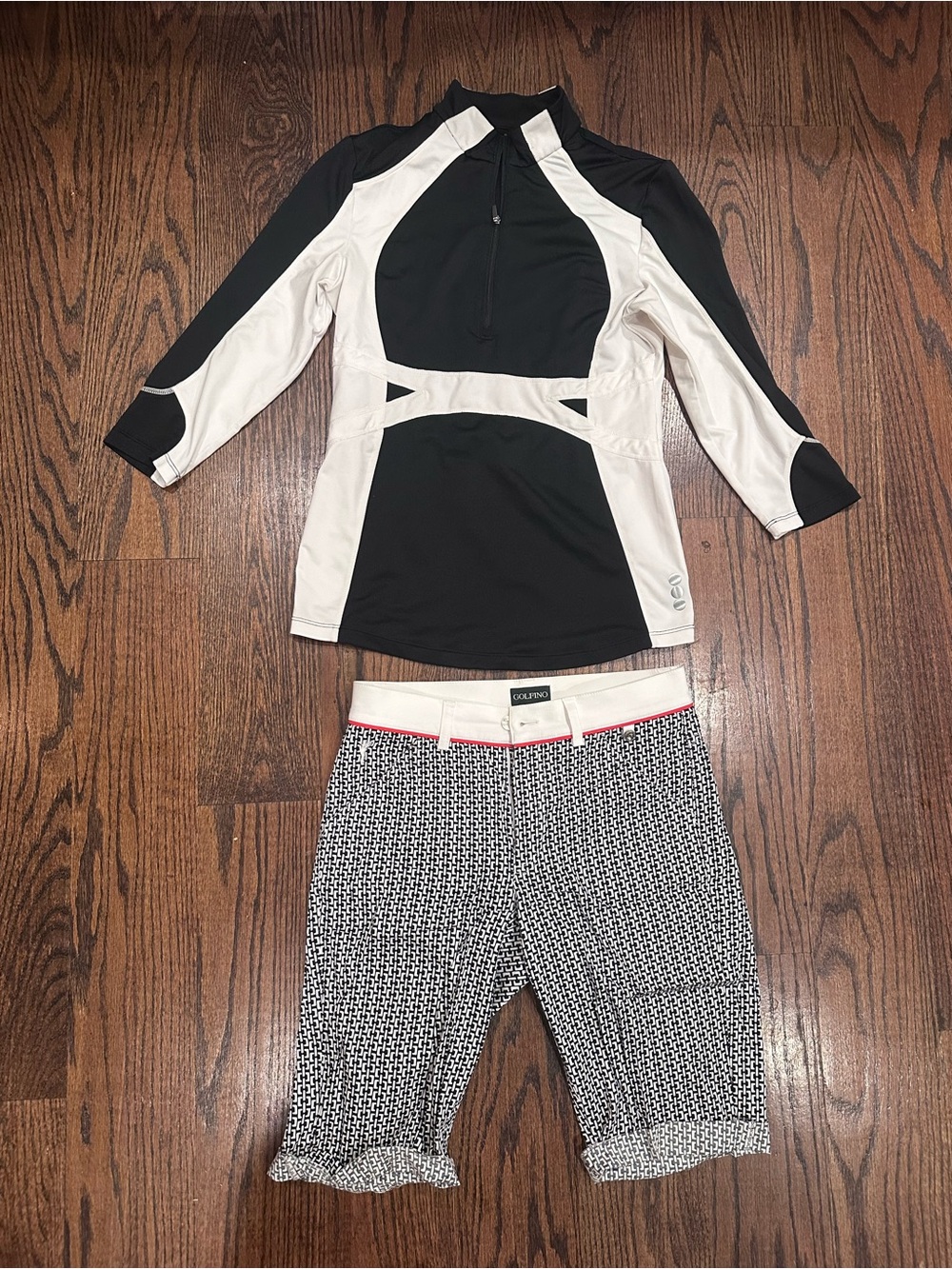 Golf athletic set: Jofit Performance Top size small with Golfino Capris size 4